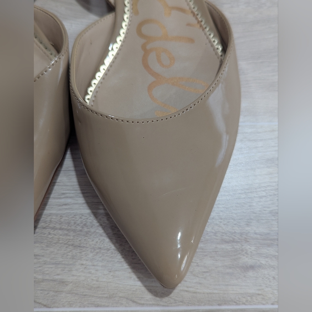 Sam Edelman Oatmeal Tan Beige Rodney d’Orsay flats Size 8.5 EU 38.5 *Flaws - Picture 3 of 11